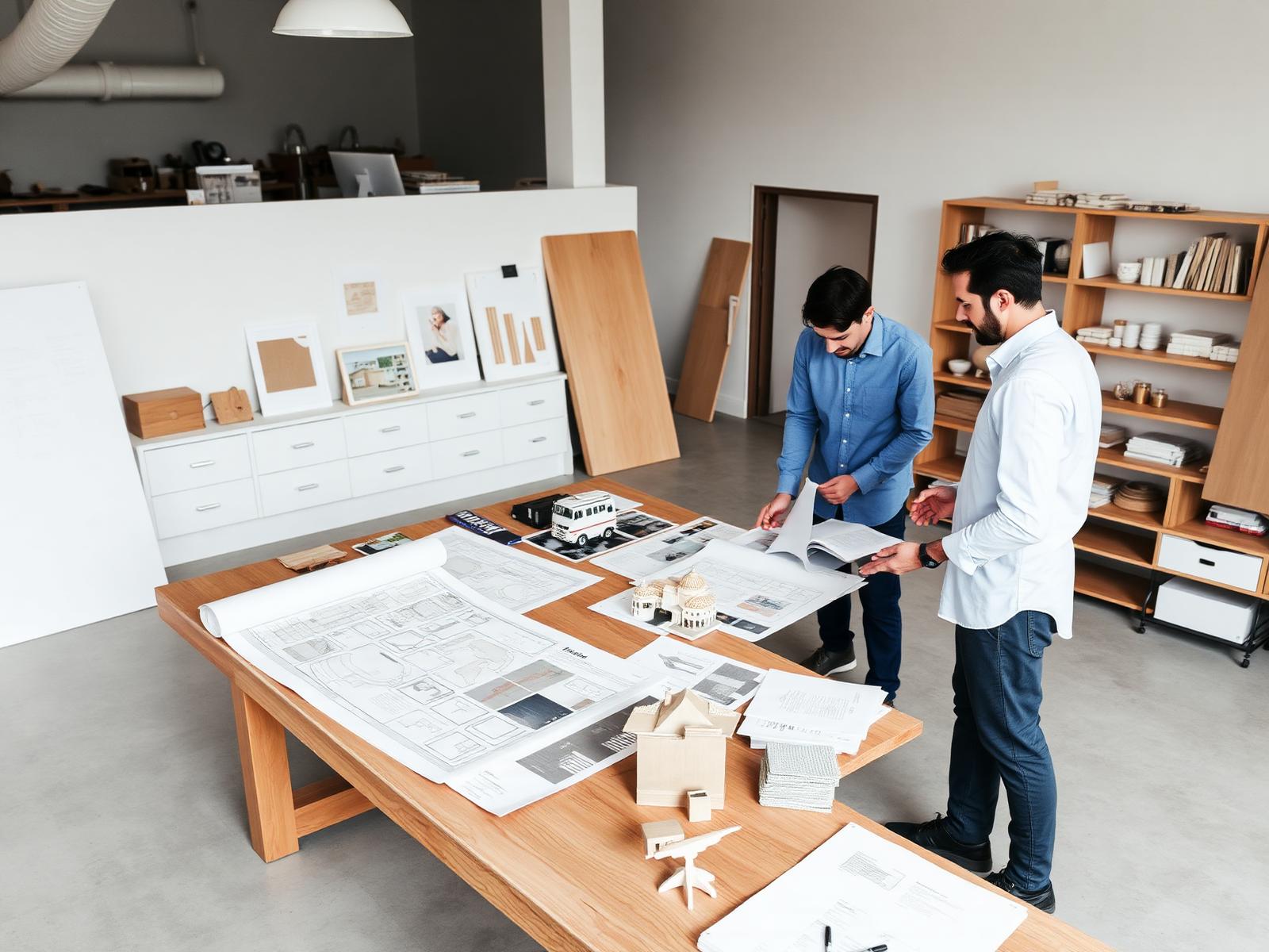 L'équipe d'Atelier Creativo en atelier de conception